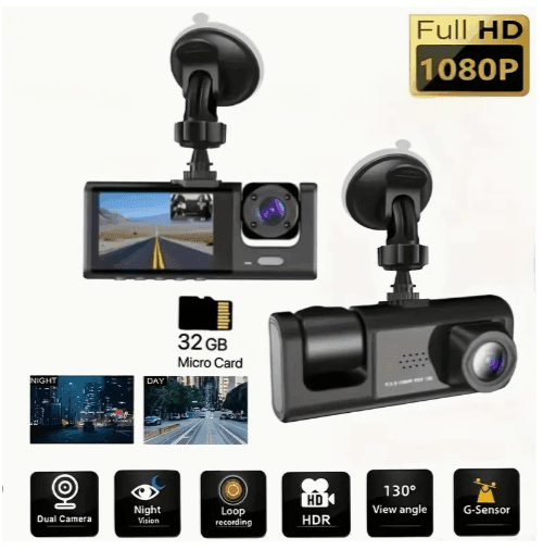 3-Channel dash camera 